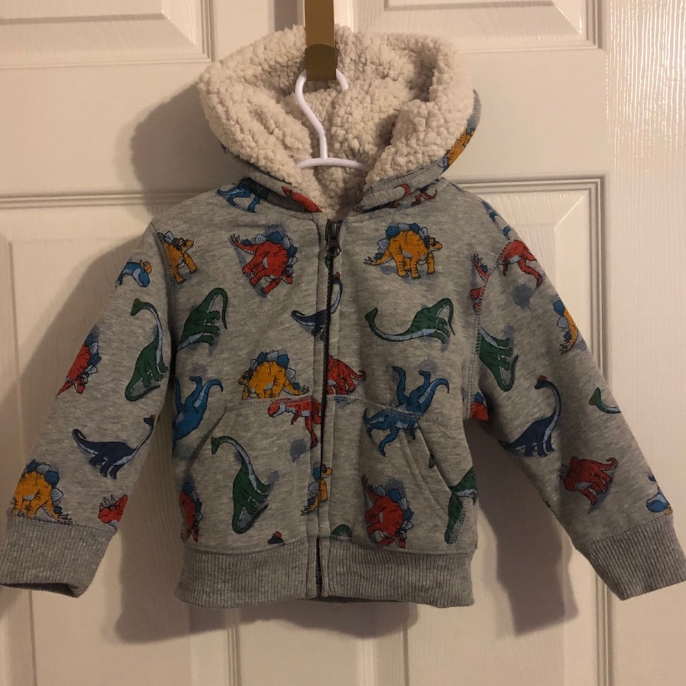 Sherpa lined sweater jacket